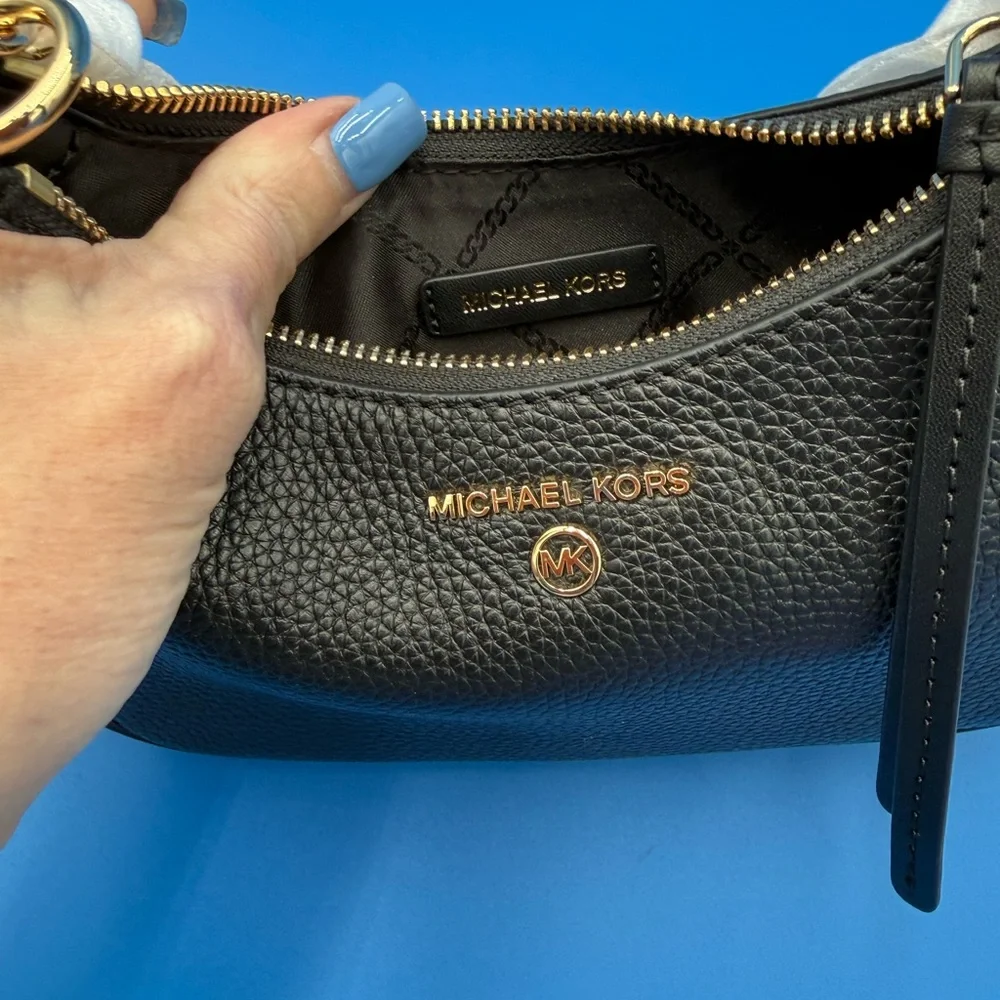 Michael Kors Black Pebbled Leather Shoulder Bag NWT. - Picture 10 of 11